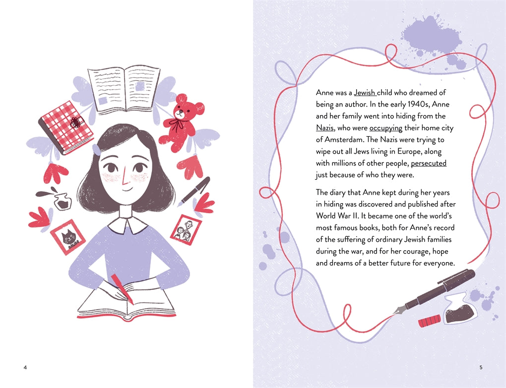 Little Guides to Great Lives: Anne Frank by Isabel Thomas, Paola Escobar